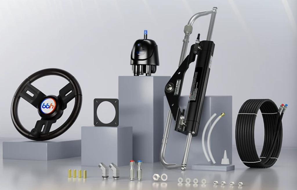 BBH Hydraulic Steering System — Helm Pump & Cylinder Kit (90HP–300HP)